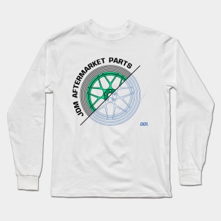 Teal JDM Wheels V4 Long Sleeve T-Shirt